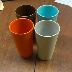 Set of Four Vintage Tupperware Cups